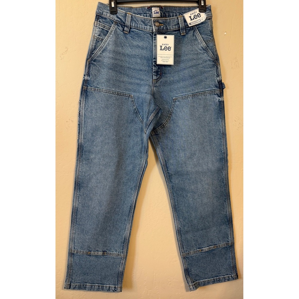 Lee Carpenter Jeans Men 34x32 Frost Double Knee KaceyMusgrave Loose Straight NEW